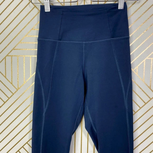 Girlfriend Collective Compressive High-Rise 7/8 Legging Midnight Blue Size US XS - Picture 4 of 12
